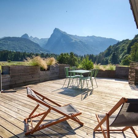 Duplex 2 Chambres Avec Grande Terrasse, Animaux Acceptes, A Samoens - Fr-1-642-77 Extérieur photo